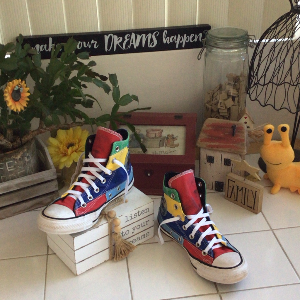 Converse All Star Multicolored HiTop Sneakers
